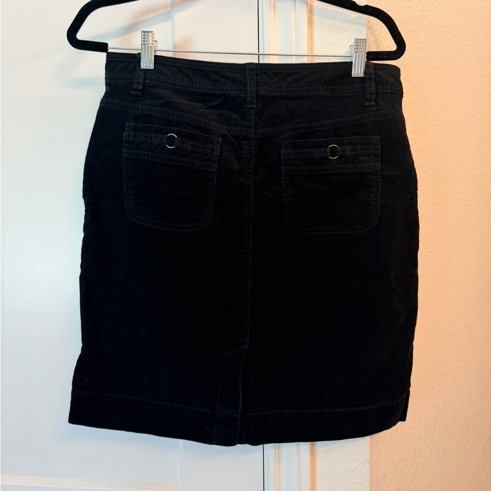 Black Corduroy Pocket Skirt - Women's - Picture 2 of 2